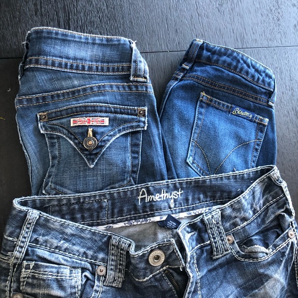 9 pairs of women’s designer denim jeans. 7 for all mankind, true religion & more - Picture 14 of 15